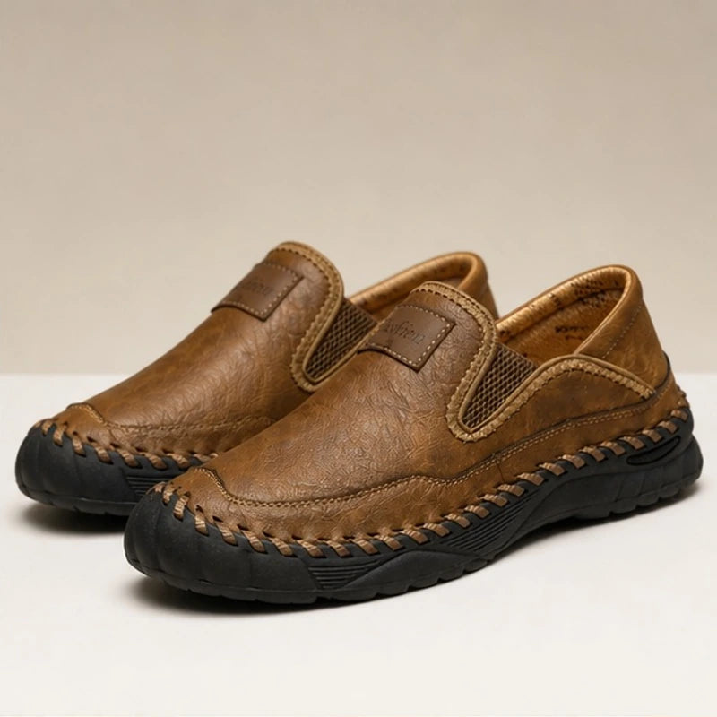 Newell Leather Loafers - Brown - men's loafers - Brondals - Image 2