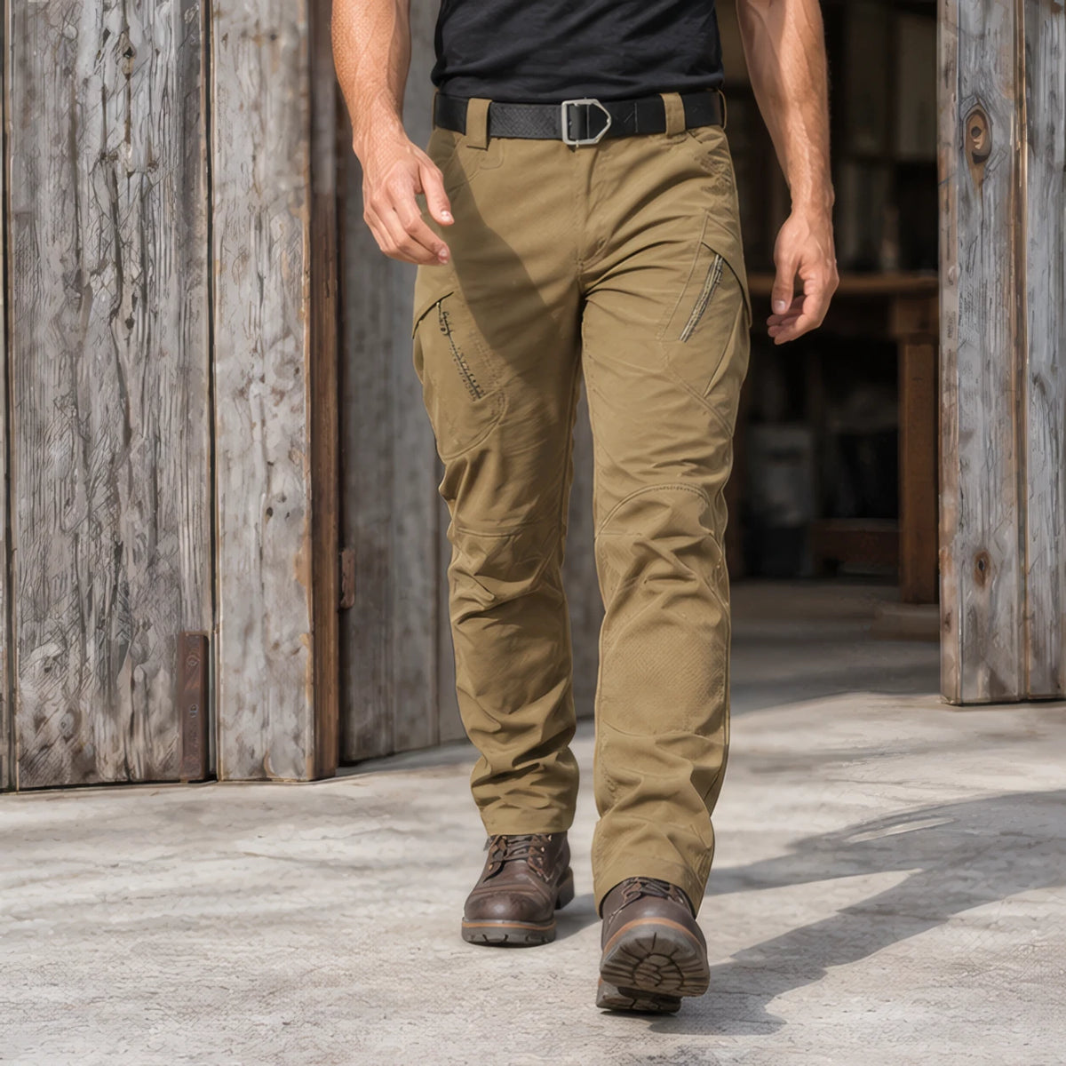 Niall Men's Tactical Cargo Pants - Khaki - Men's Clothing > Pants > Tactical Cargo Pants - Brondals - Image 2