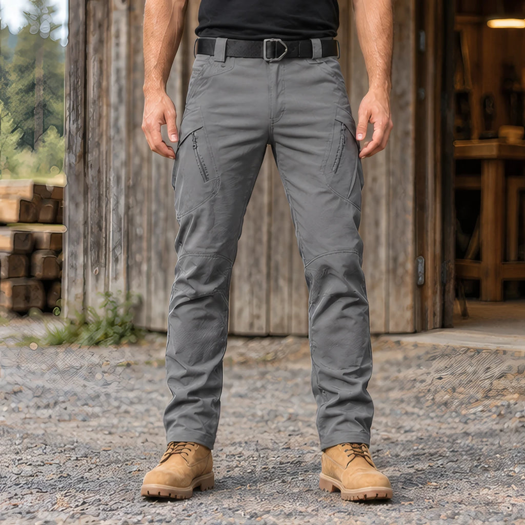 Niall Men's Tactical Cargo Pants - Grey - Men's Clothing > Pants > Tactical Cargo Pants - Brondals - Image 1
