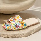 Nina Floral Flat Mule - Orange Blossom - flat mules - Brondals - Image 3