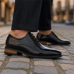 Norris Leather Brogue Dress Shoes - Black - leather shoes - Brondals - Image 4