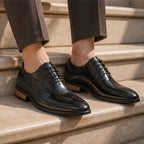 Norris Leather Brogue Dress Shoes - Black - dress shoes - Brondals - Image 3
