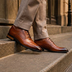 Norris Leather Brogue Dress Shoes - Brown - dress shoes - Brondals - Image 3