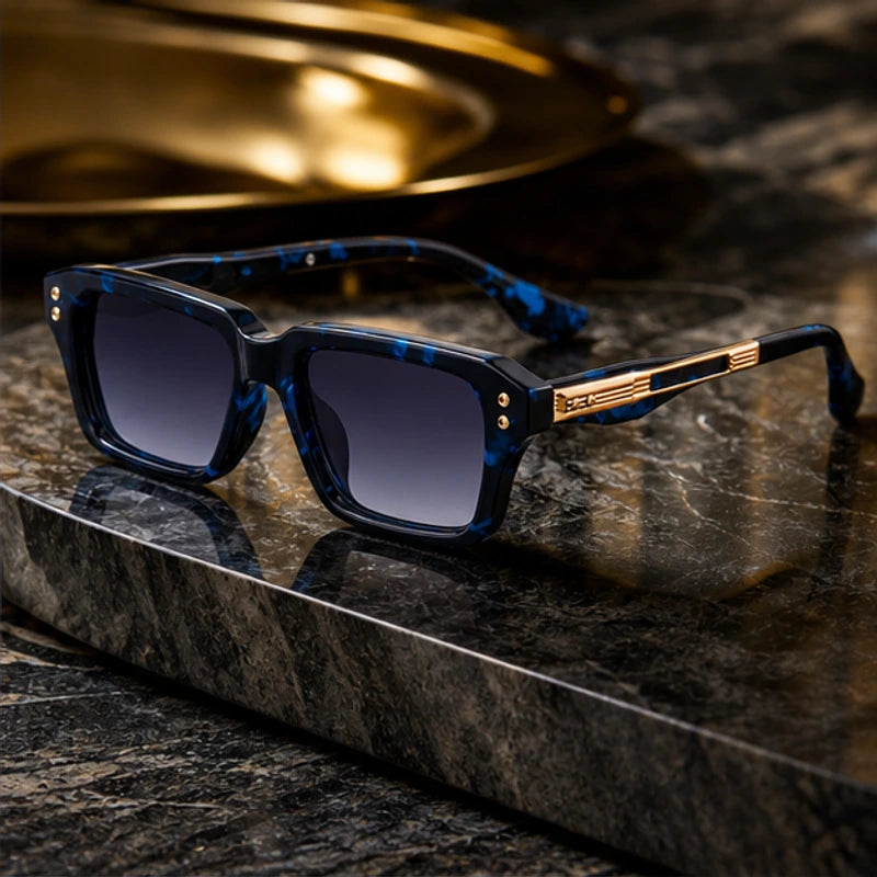 Laventia Square Sunglasses - Blue Tortoise - sunglasses - Brondals - Image 2