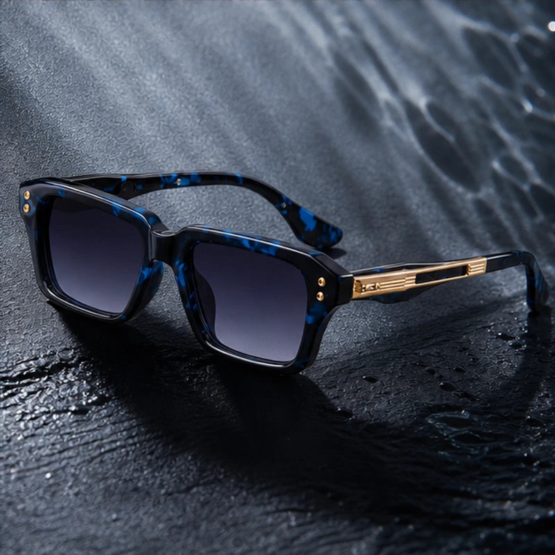 Laventia Square Sunglasses - Blue Tortoise - square sunglasses - Brondals - Image 3