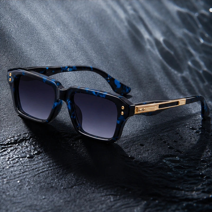 Laventia Square Sunglasses - Blue Tortoise - square sunglasses - Brondals - Image 3