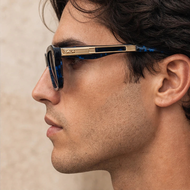 Laventia Square Sunglasses - Blue Tortoise - casual style - Brondals - Image 8