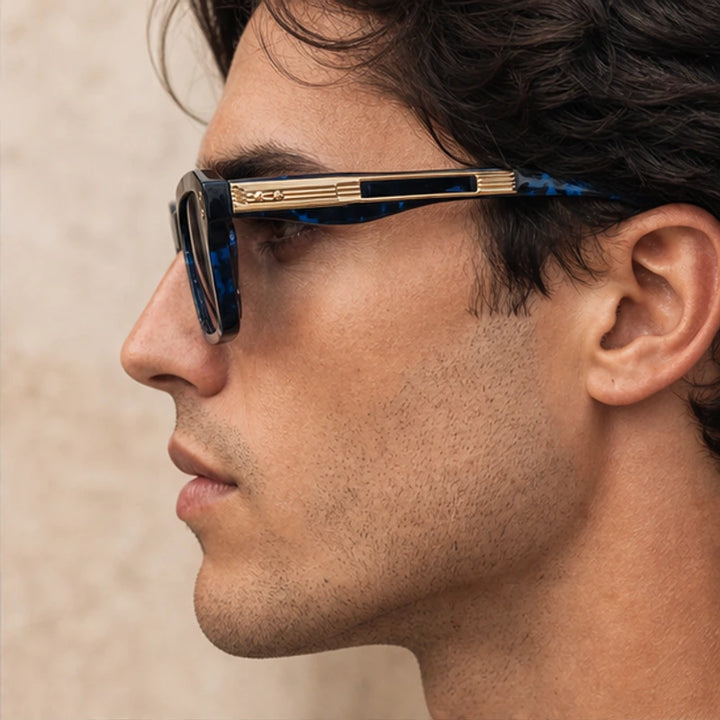 Laventia Square Sunglasses - Blue Tortoise - casual style - Brondals - Image 8
