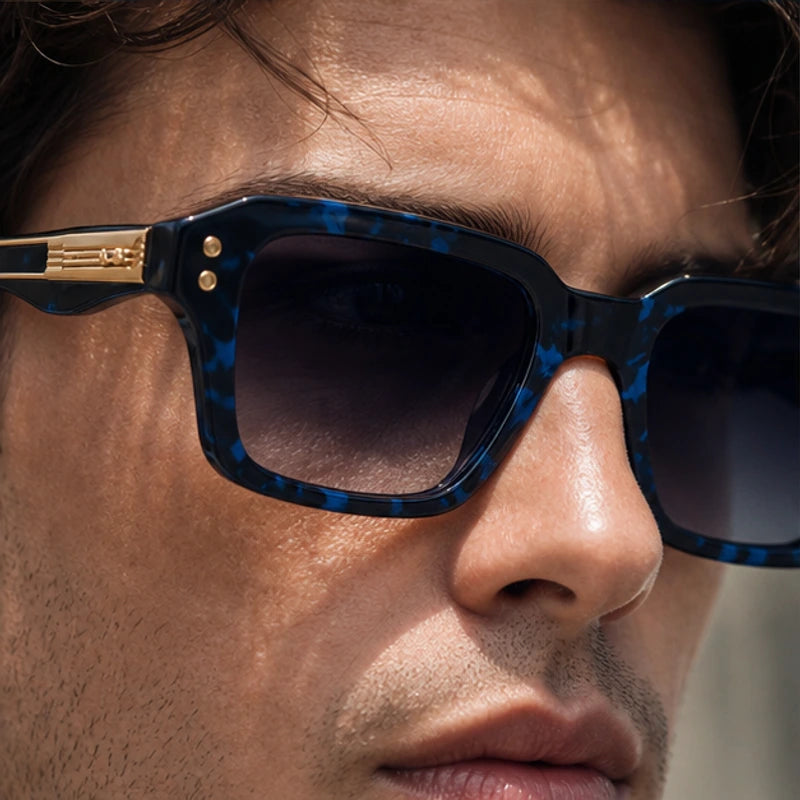 Laventia Square Sunglasses - Blue Tortoise - summer eyewear - Brondals - Image 7