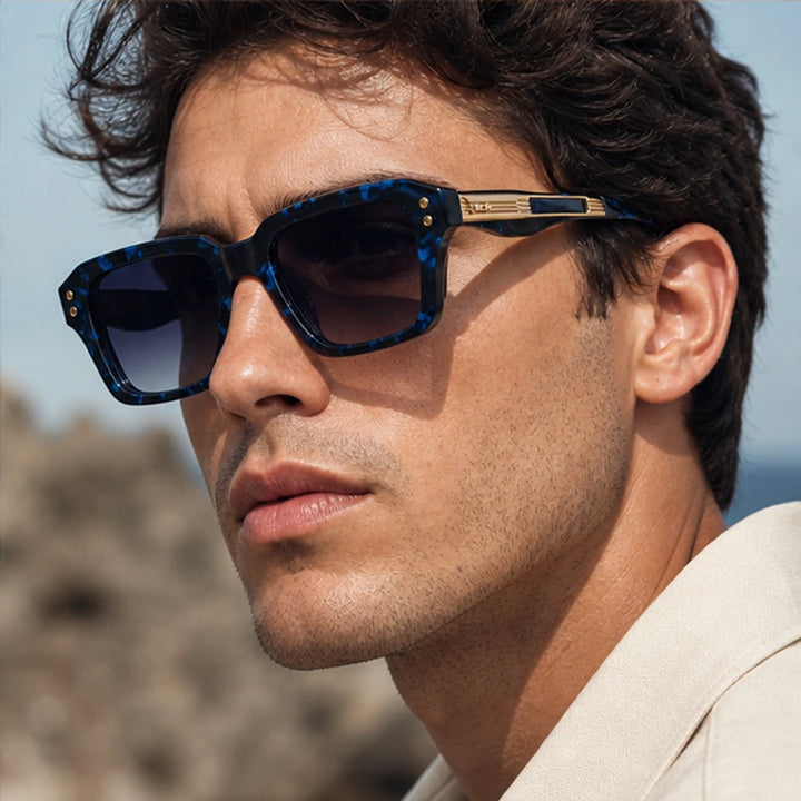 Laventia Square Sunglasses - Blue Tortoise - lightweight frame - Brondals - Image 6