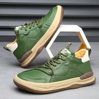 Dellava Italian Genuine Leather Sneakers - italian leather sneakers - Brondals - Image 3