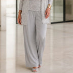 Octavia Sequined Wide-Leg Pant Set - Silver - Department: Women - Brondals - Image 3