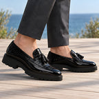 Ogden Men's Croc-Embossed Tassel Loafers - Phantom Croc - Shoes - Brondals - Image 2