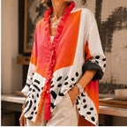 Oriana Oversized Shirt - Orange Pink Multi - Product Type: Shirts - Brondals - Image 4