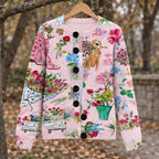 Ornella Women's Button Down Cardigan - A - ai-processed - Brondals - Image 3