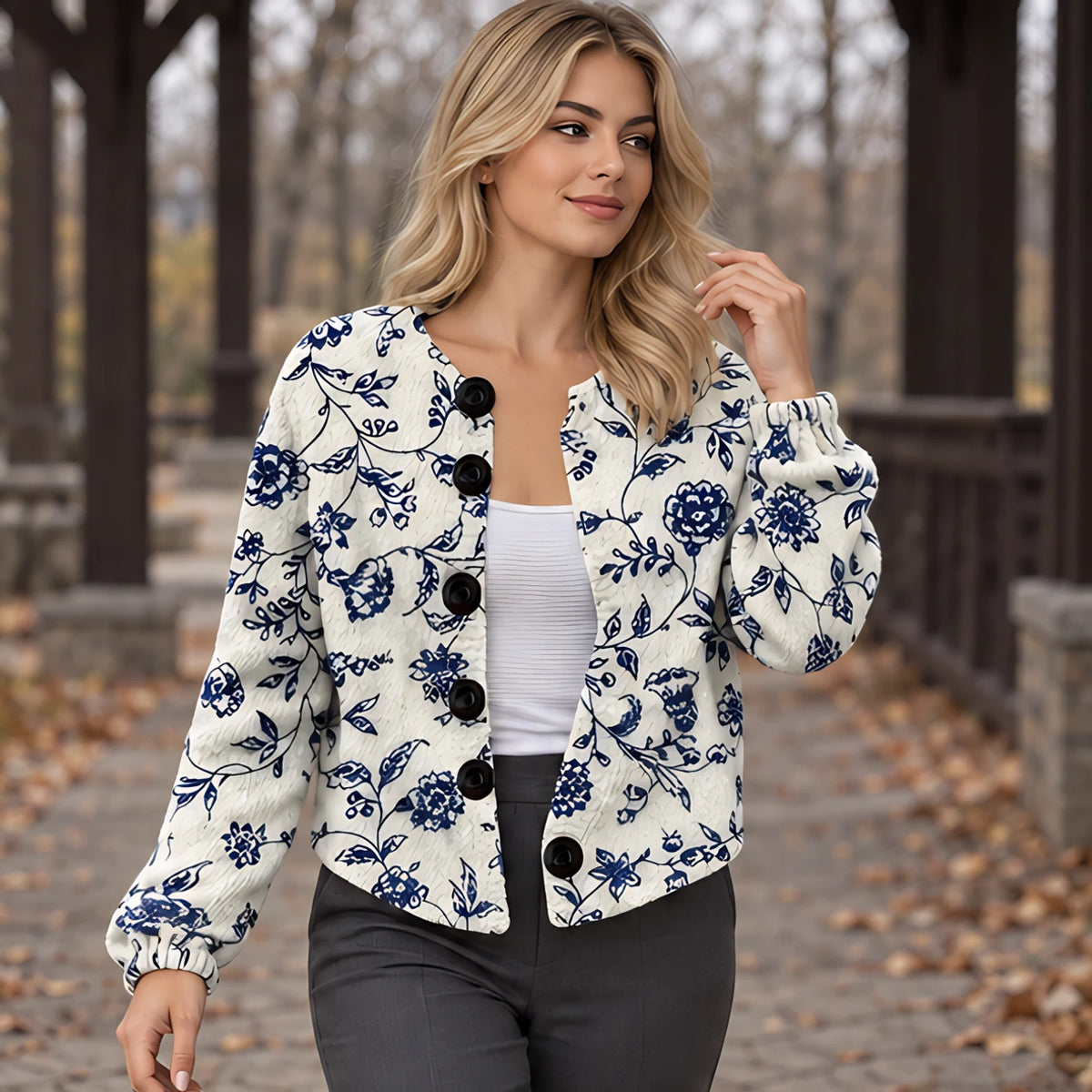 Ornella Women's Button Down Cardigan - E - 23 sept - Brondals - Image 2