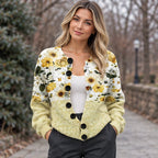 Ornella Women's Button Down Cardigan - D - Women's Clothing > Knitwear > Printed Cardigans - Brondals - Image 1