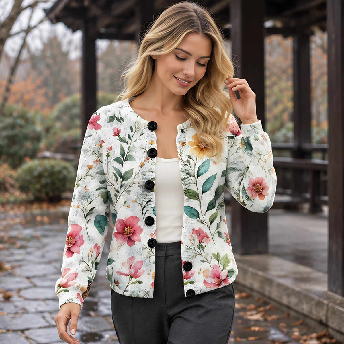 Ornella Women's Button Down Cardigan - C - 23 sept - Brondals - Image 2