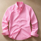 Osborne Stripe Button Shirt - Pink - Shirts - Brondals - Image 1