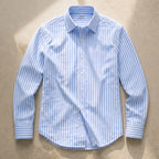 Osborne Stripe Button Shirt - Light Blue - Shirts - Brondals - Image 1