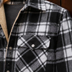 Oscar Sherpa-Lined Check Jacket - Black - Product Type: Jackets - Brondals - Image 4