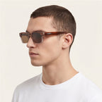 Havana Shift Polarized Sunglasses - Coffee - vintage style - Brondals - Image 8