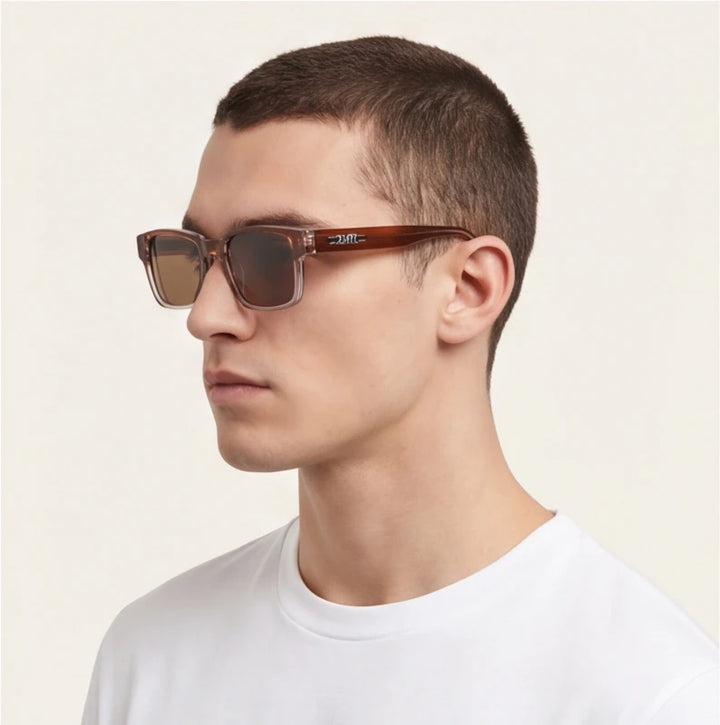 Havana Shift Polarized Sunglasses - Coffee - vintage style - Brondals - Image 8