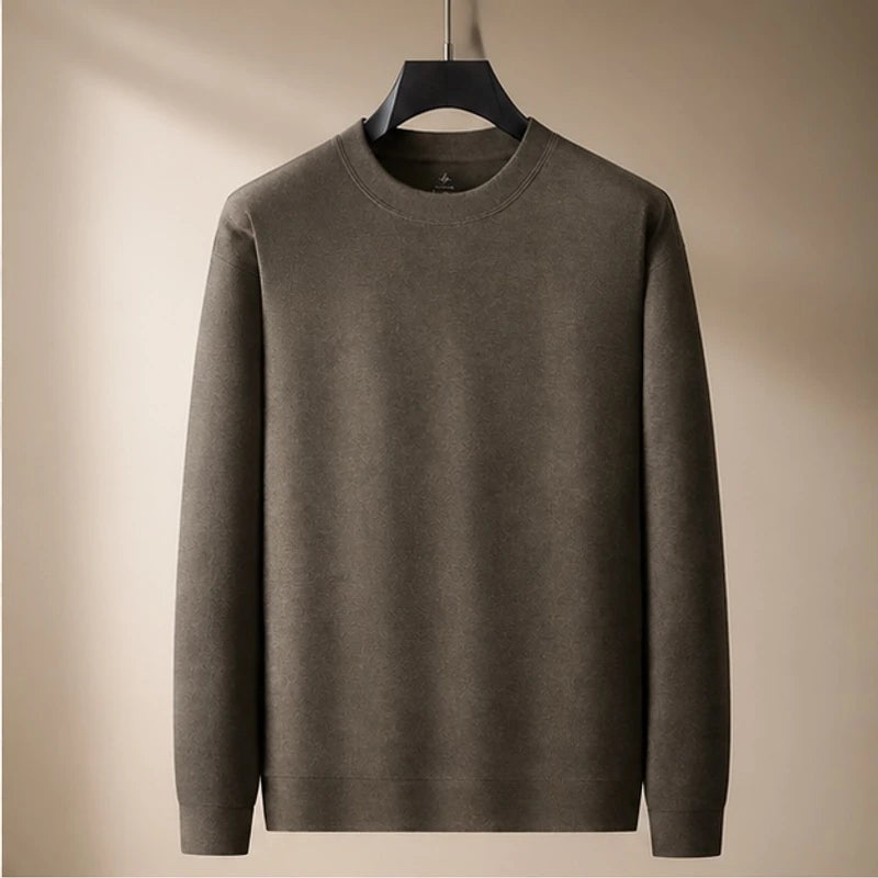 Pelham Relaxed-Fit Crew Neck Sweater - Dark Brown - Clothing > Sweaters > Crew Neck Sweaters - Brondals - Image 1