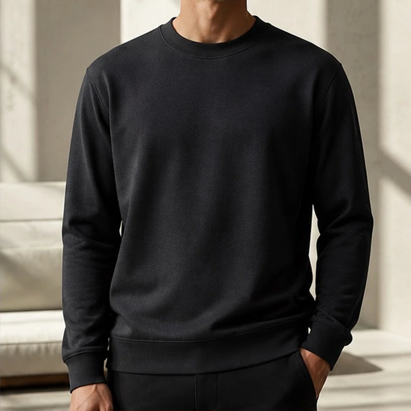 Pelham Relaxed-Fit Crew Neck Sweater - Black - Clothing > Sweaters > Crew Neck Sweaters - Brondals - Image 2