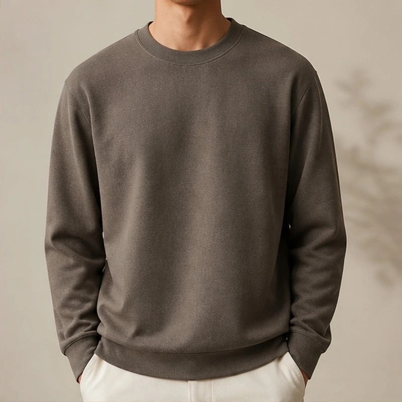 Pelham Relaxed-Fit Crew Neck Sweater - Dark Brown - Clothing > Sweaters > Crew Neck Sweaters - Brondals - Image 2
