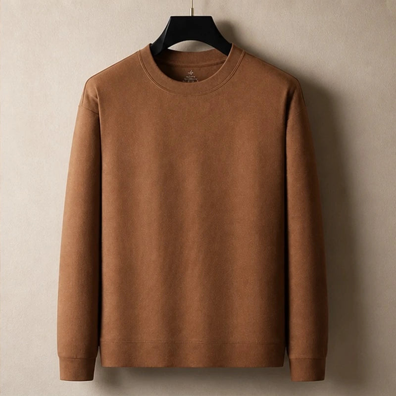 Pelham Relaxed-Fit Crew Neck Sweater - Light Brown - Clothing > Sweaters > Crew Neck Sweaters - Brondals - Image 1