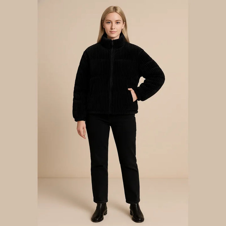 Nara Corduroy Quilted Puffer Jacket