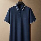 Preston Short Sleeve Polo Shirt - Dark Blue - Men's Clothing > Shirts > Polo Shirts - Brondals - Image 1