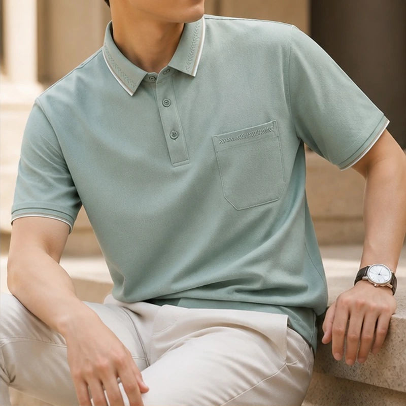 Preston Short Sleeve Polo Shirt - Light Green - Polo Shirts - Brondals - Image 2