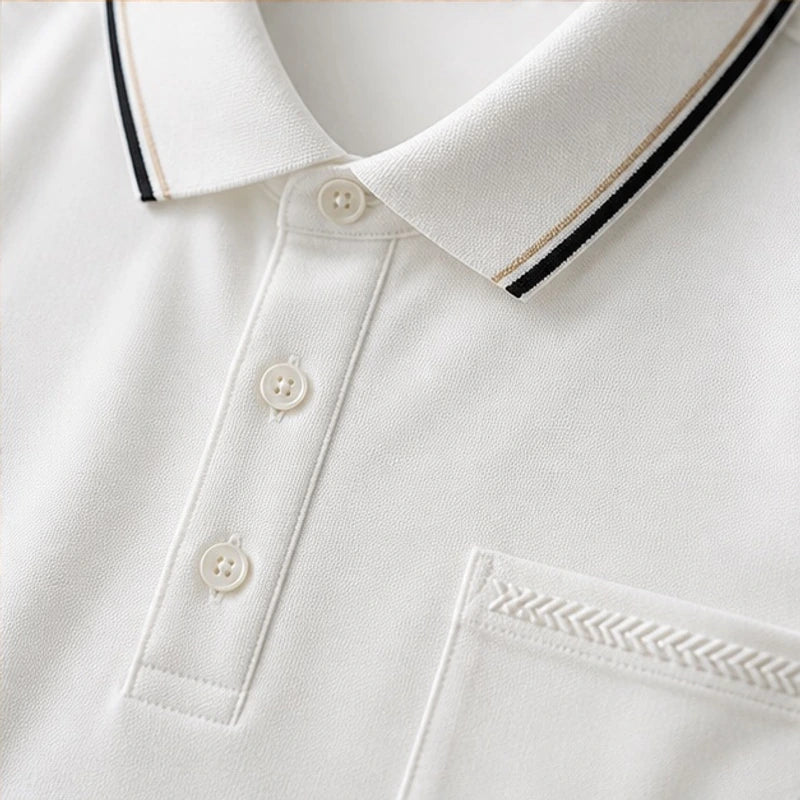 Preston Short Sleeve Polo Shirt - White - Polo Shirts - Brondals - Image 2