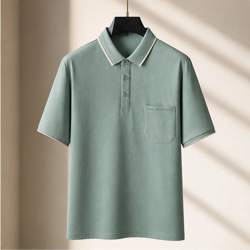 Preston Short Sleeve Polo Shirt - Light Green - Men's Clothing > Shirts > Polo Shirts - Brondals - Image 1