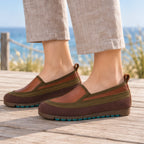 Prudence Women's Flexible Leather Cushioned Loafers - Brown - Footwear > Loafers - Brondals - Image 2