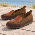 Prudence Women's Flexible Leather Cushioned Loafers - Brown - women's footwear - Brondals - Image 4