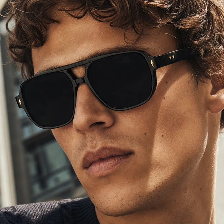 Nava Flex Sunglasses - Midnight - double bridge - Brondals - Image 5
