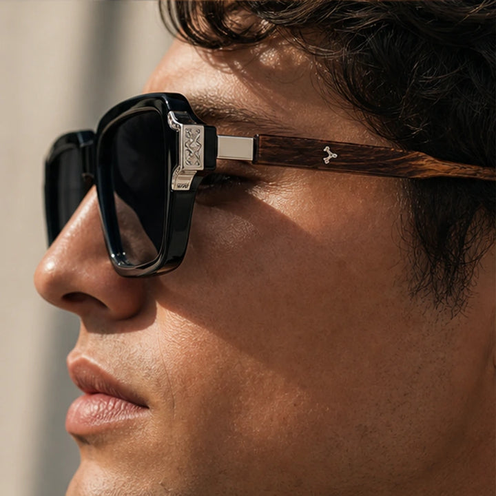 Belgravia Retro Sunglasses - Obsidian - mens sunglasses - Brondals - Image 6