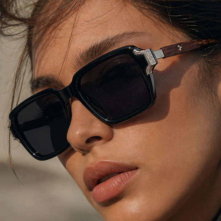 Belgravia Retro Sunglasses - Obsidian - scratch resistant - Brondals - Image 8