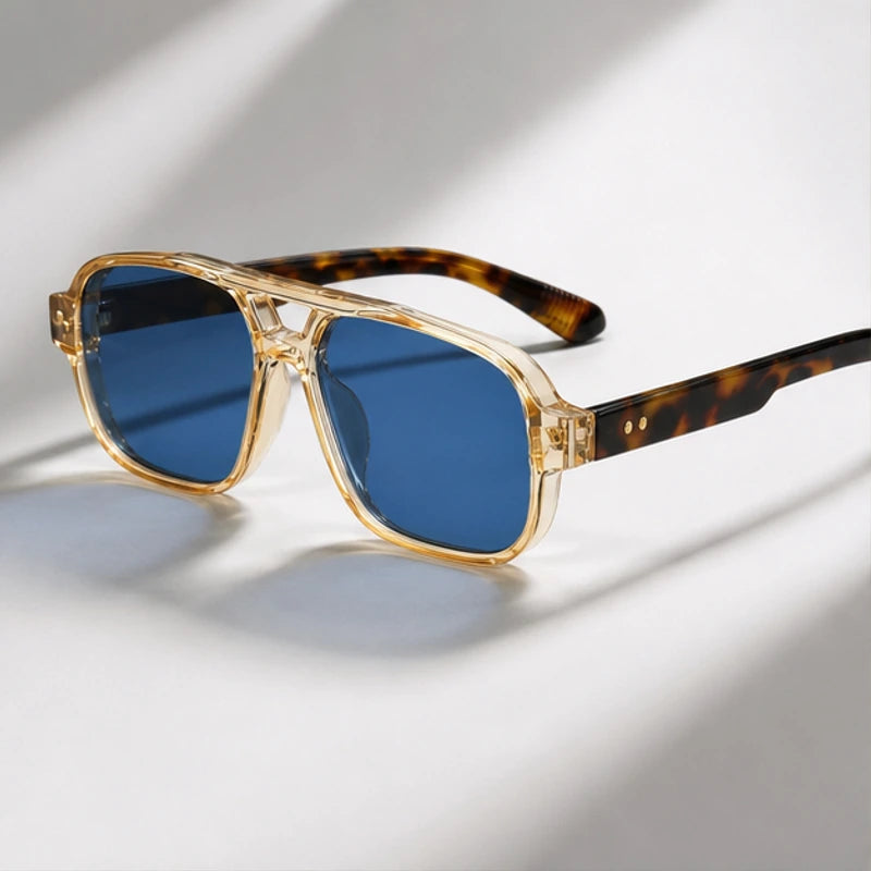 Palma Azure Aviator Sunglasses - Champagne Gold - Sunglasses - Brondals - Image 1