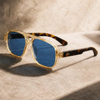 Palma Azure Aviator Sunglasses - Champagne Gold - sunglasses - Brondals - Image 2