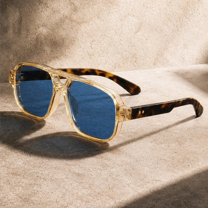 Palma Azure Aviator Sunglasses - Champagne Gold - sunglasses - Brondals - Image 2