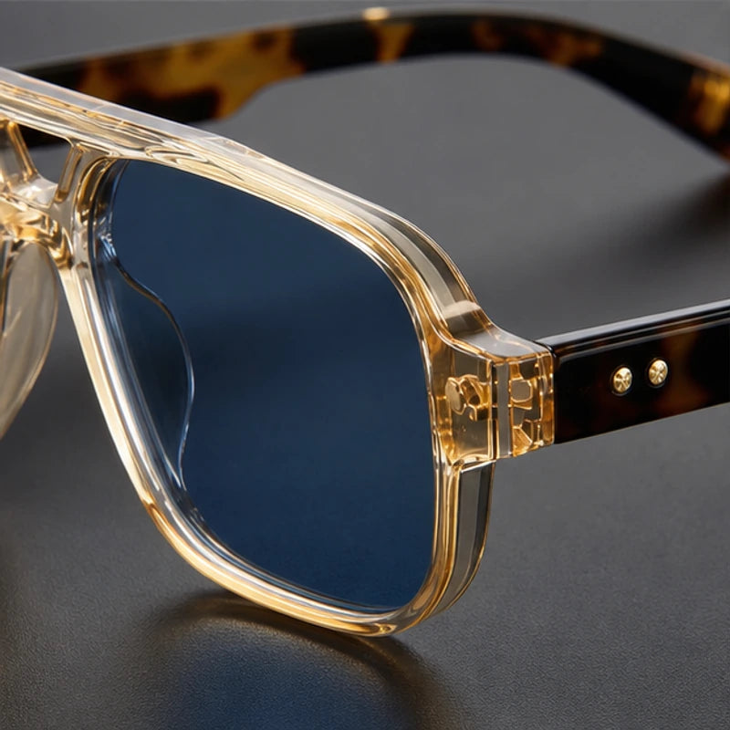 Palma Azure Aviator Sunglasses - Champagne Gold - aviator sunglasses - Brondals - Image 3
