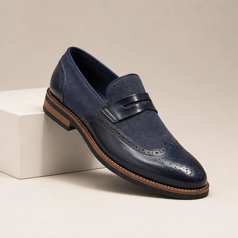 Radley Leather Brogue Loafers - Blue - Footwear > Loafers > Wingtip Brogue Loafers - Brondals - Image 1