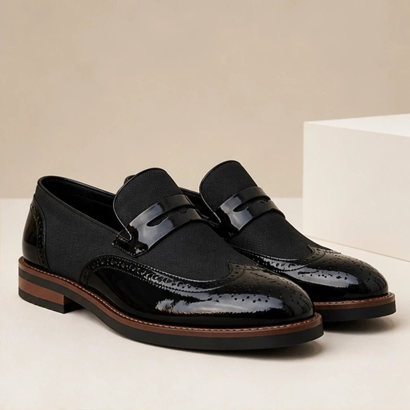 Radley Leather Brogue Loafers - Black - map - Brondals - Image 2