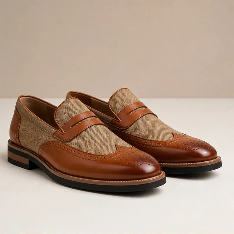 Radley Leather Brogue Loafers - Brown - map - Brondals - Image 2
