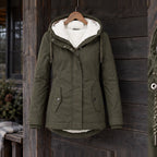 Rafaela Women's Sherpa Lined Parka - Army Green - ai-processed - Brondals - Image 3