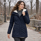 Rafaela Women's Sherpa Lined Parka - Navy - 23 sept - Brondals - Image 2